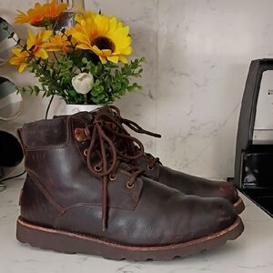UGG waterproof Men's Dark Brown Leather Boots